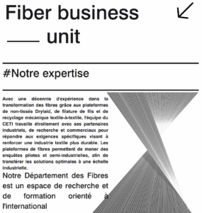 Plaquette de présentation : Département des Fibres – CETI