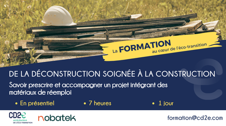[FORMATION]  De la déconstruction soignée à la construction